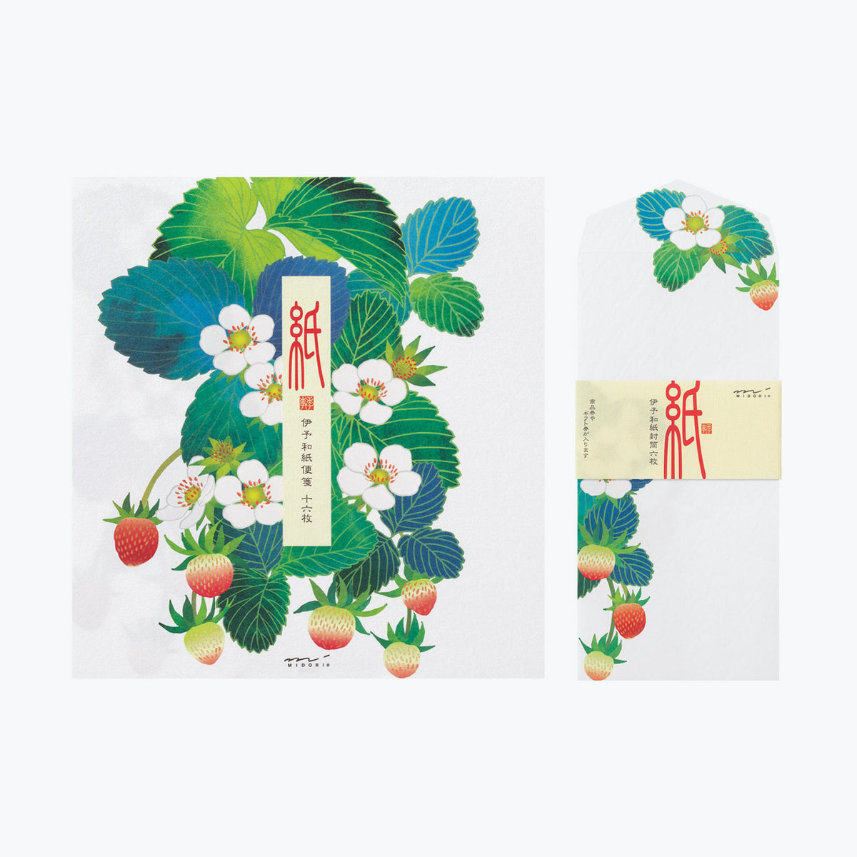 Midori - Letter Set - Kami - Strawberry