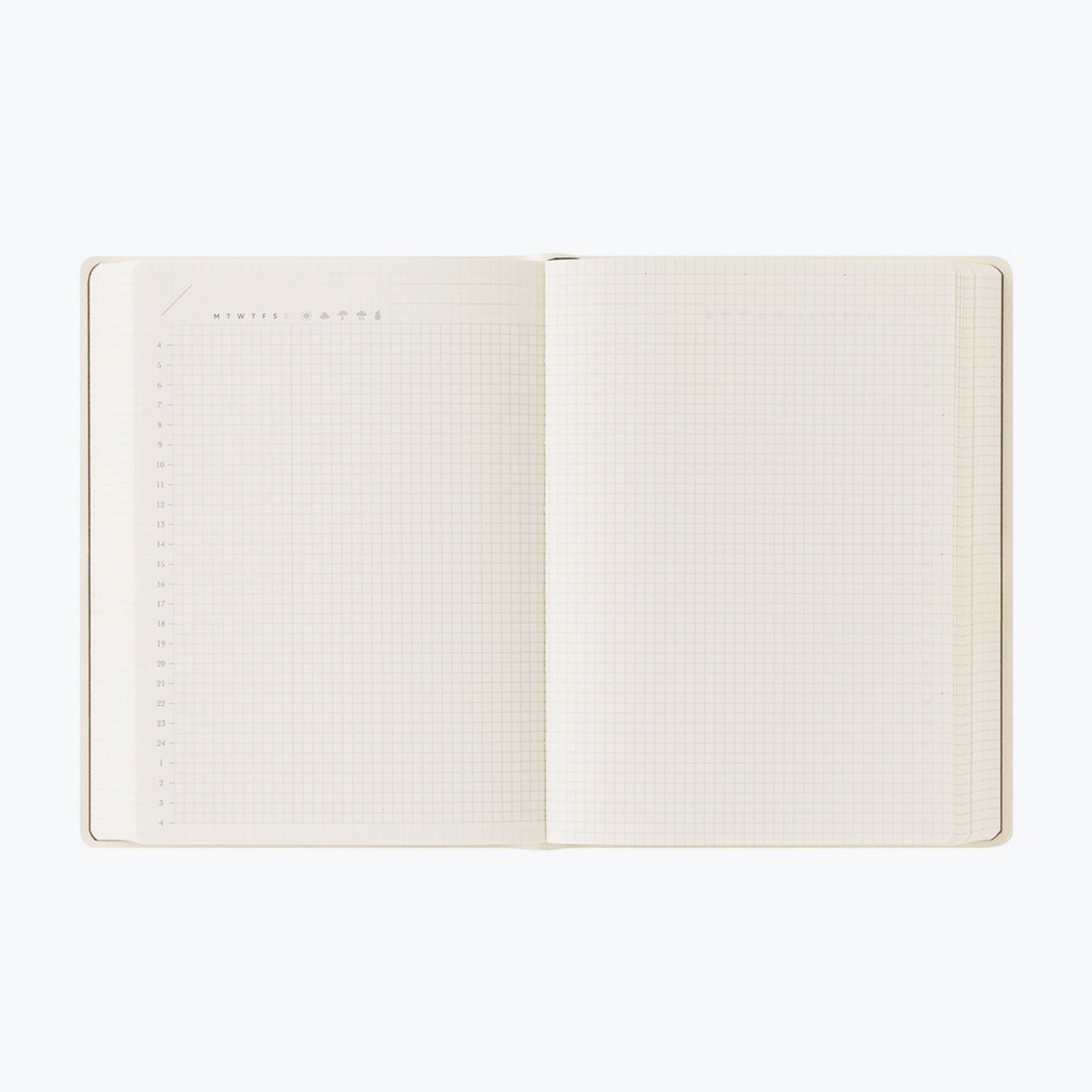 Midori - Planner - Hibino - Free Diary - A6 - Ivory