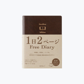 Midori - Planner - Hibino - Free Diary - A6 - Brown