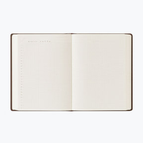 Midori - Planner - Hibino - Free Diary - A6 - Brown