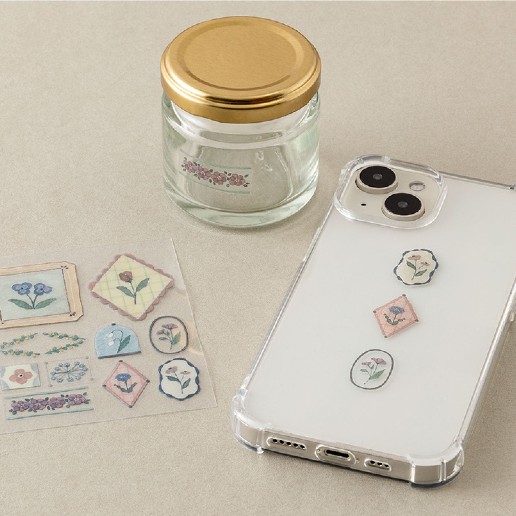 Midori - Planner Sticker - Glossy Transfer - Flower