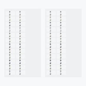 Midori - Planner Sticker - Index Labels - Numbers - Grey