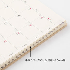 Midori - Planner Sticker - Index Labels - Numbers - Grey