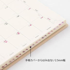 Midori - Planner Sticker - Index Labels - Numbers - Pink