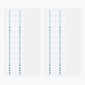 Midori - Planner Sticker - Index Labels - Numbers - Blue