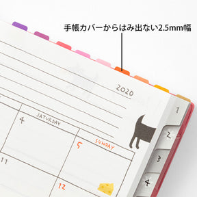 Midori - Planner Sticker - Index Labels - Colours