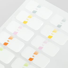 Midori - Planner Sticker - Index Labels - Coloured Numbers