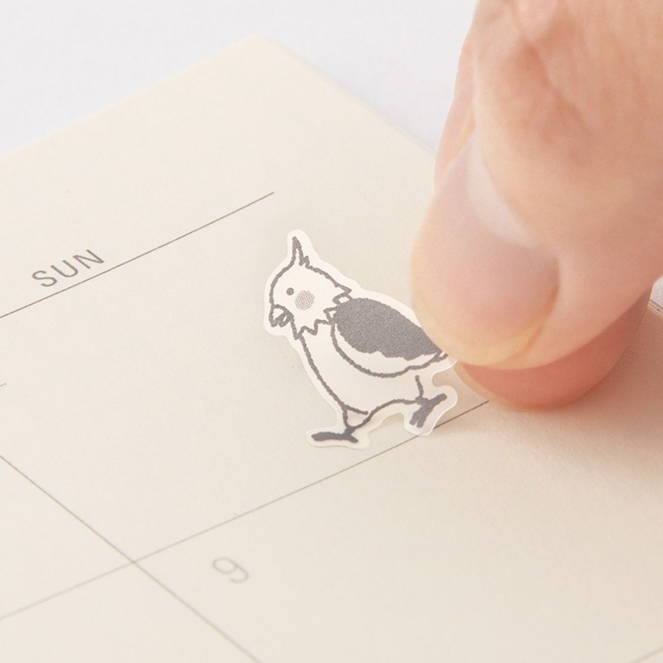 Midori - Planner Sticker - Seal Collection - Birds Sketch