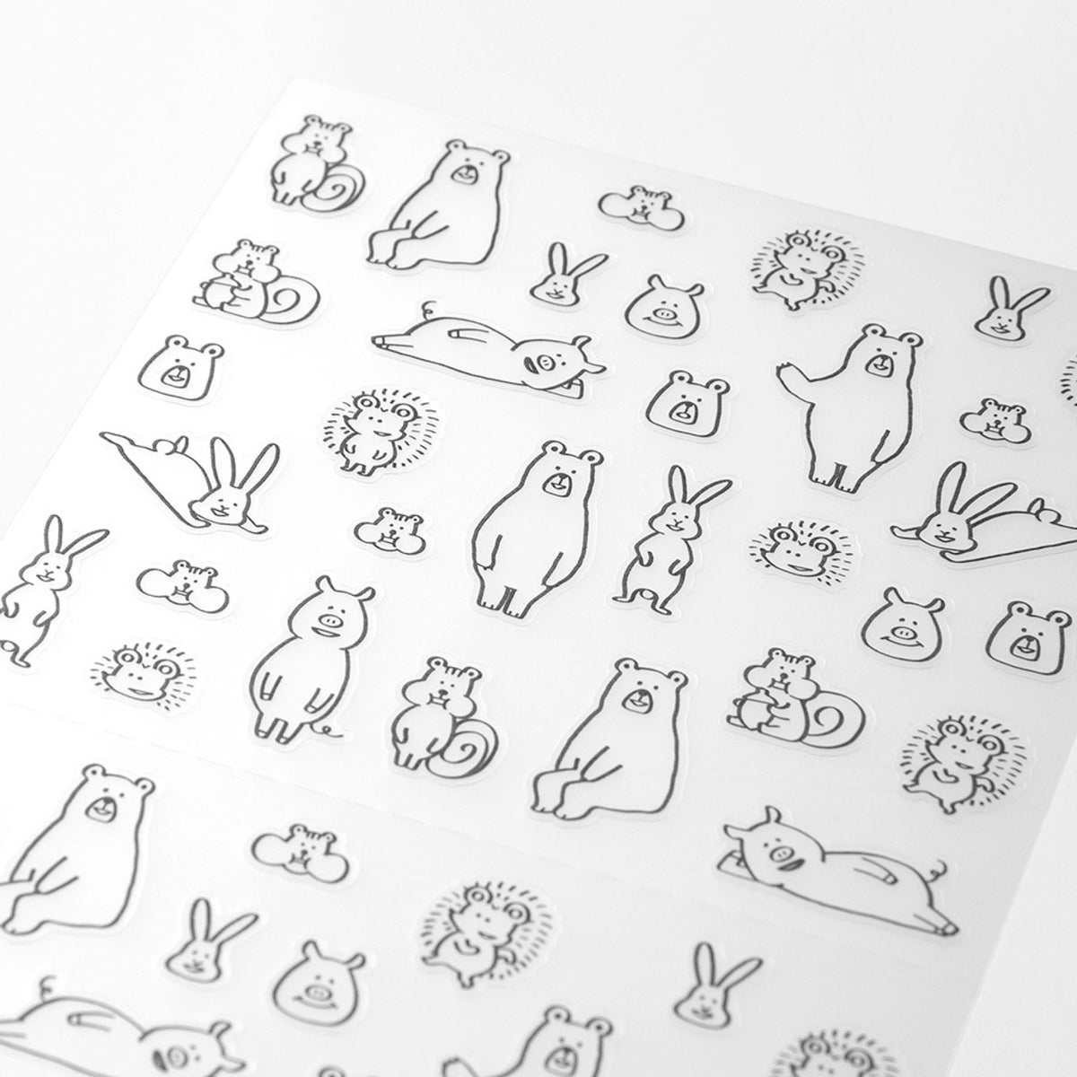 Midori - Planner Sticker - Seal Collection - Forrest Animals Sketch
