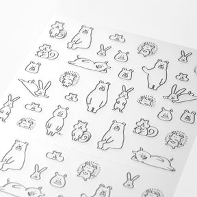 Midori - Planner Sticker - Seal Collection - Forrest Animals Sketch