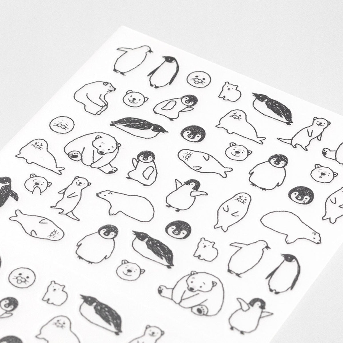 Midori - Planner Sticker - Seal Collection - Sea Animals Sketch