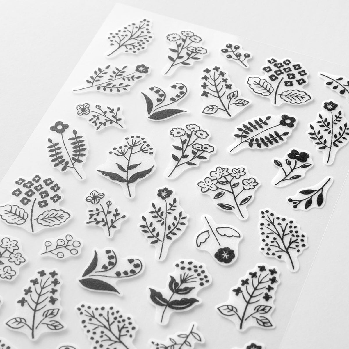 Midori - Planner Sticker - Sticker Collection - Floral Monotone