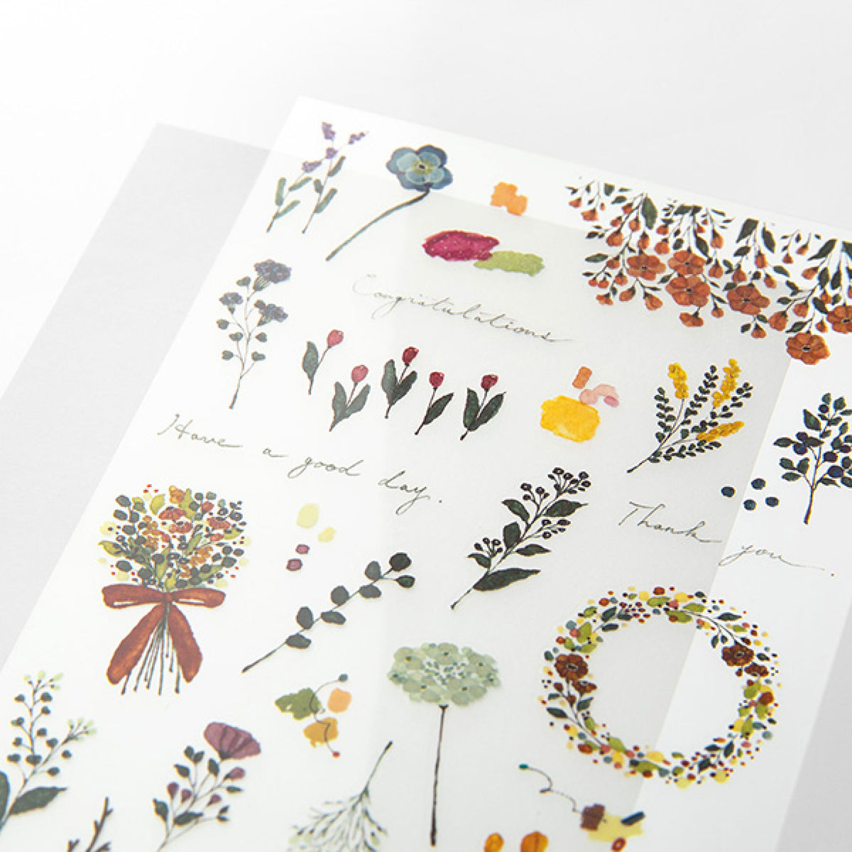 Midori - Sticker Seal - Transfer - Floral