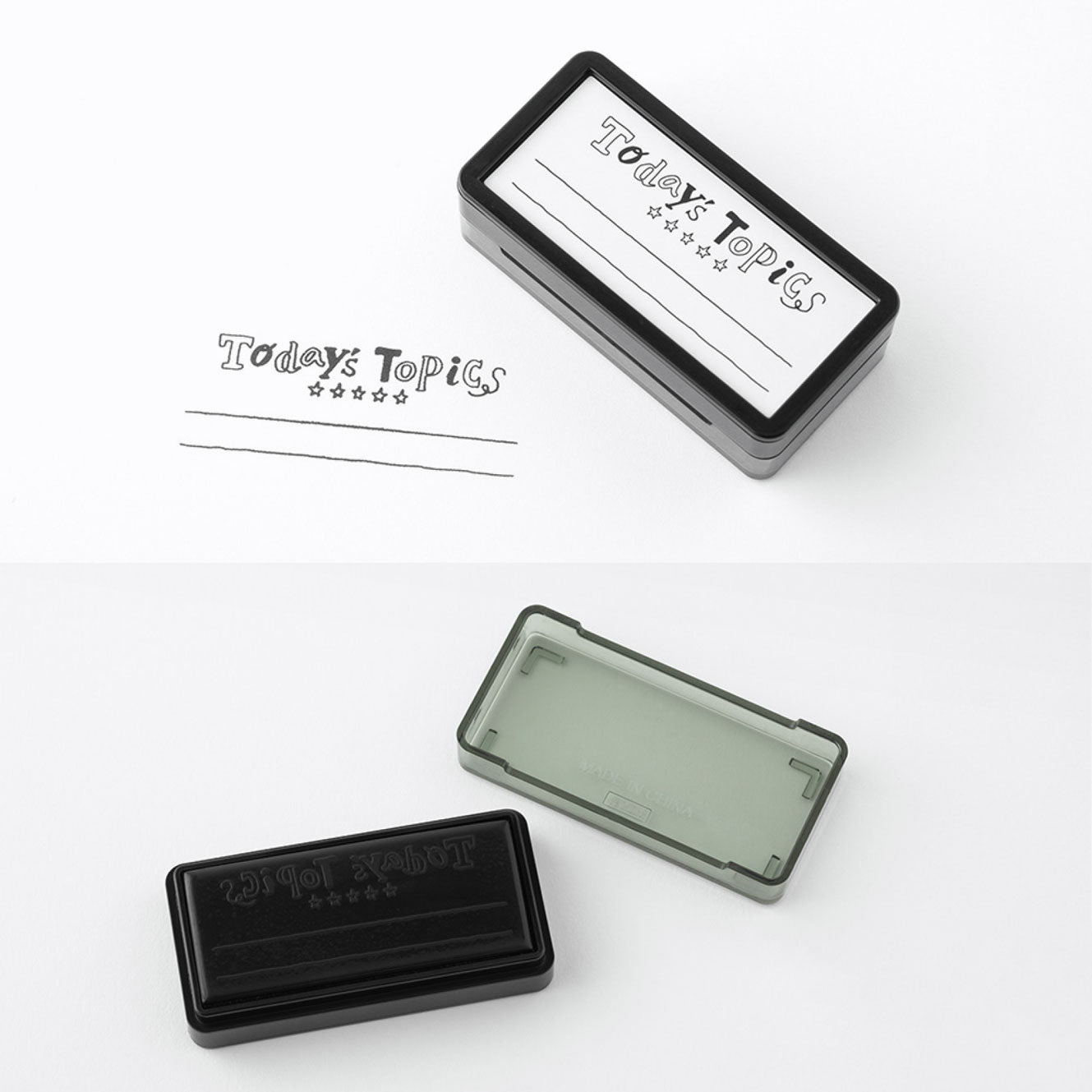 Midori - Stamp - Self-Inking Mini - Today's Topics