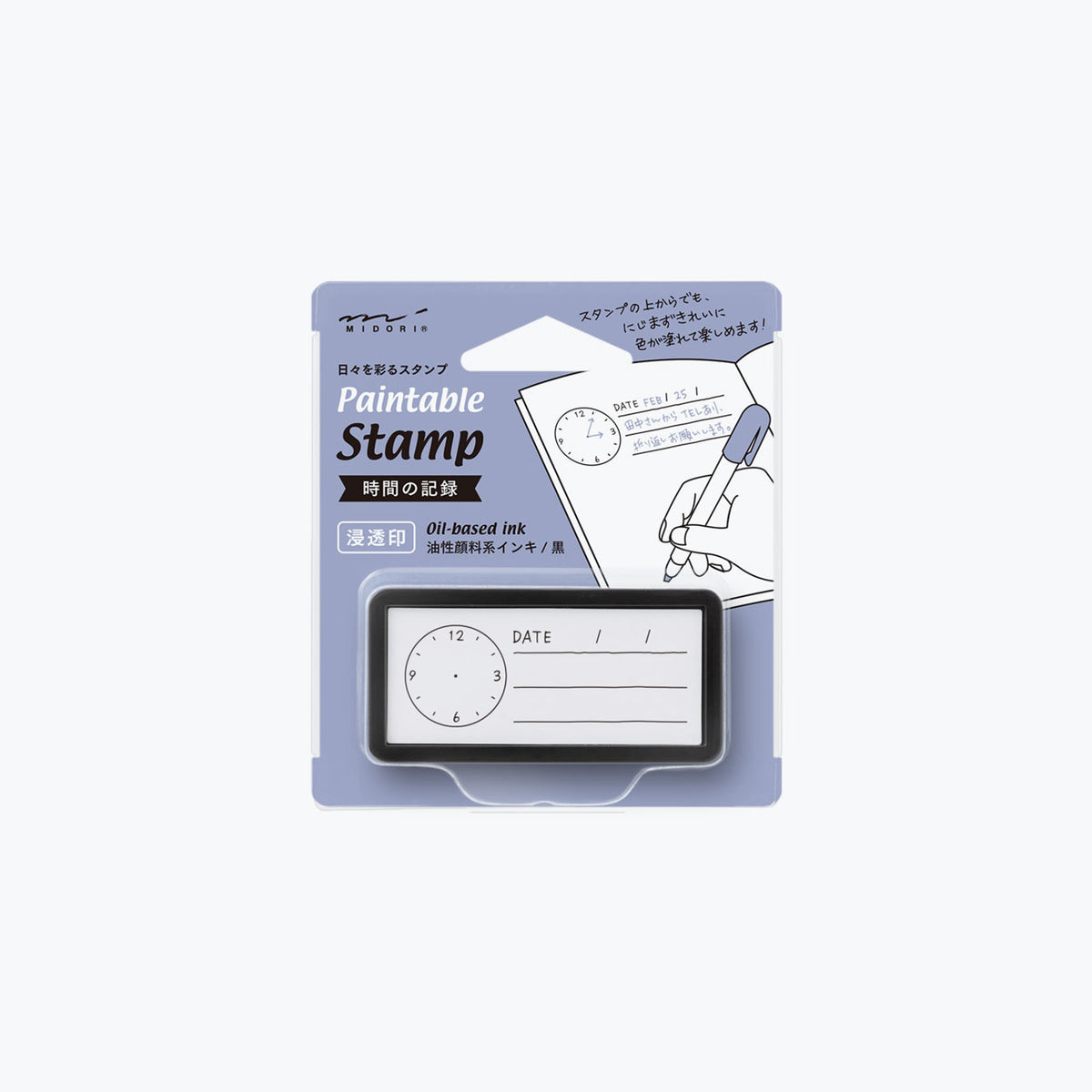 Midori - Stamp - Self-Inking Mini - Time