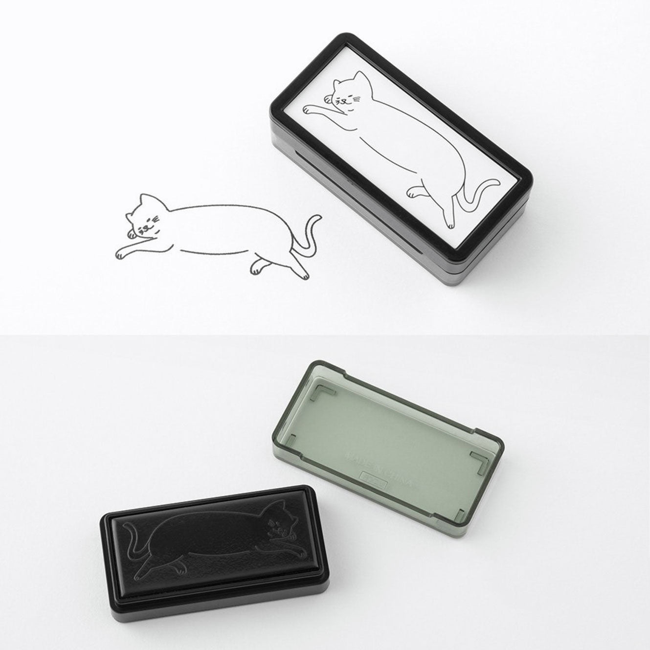 Midori - Stamp - Self-Inking Mini - Cat