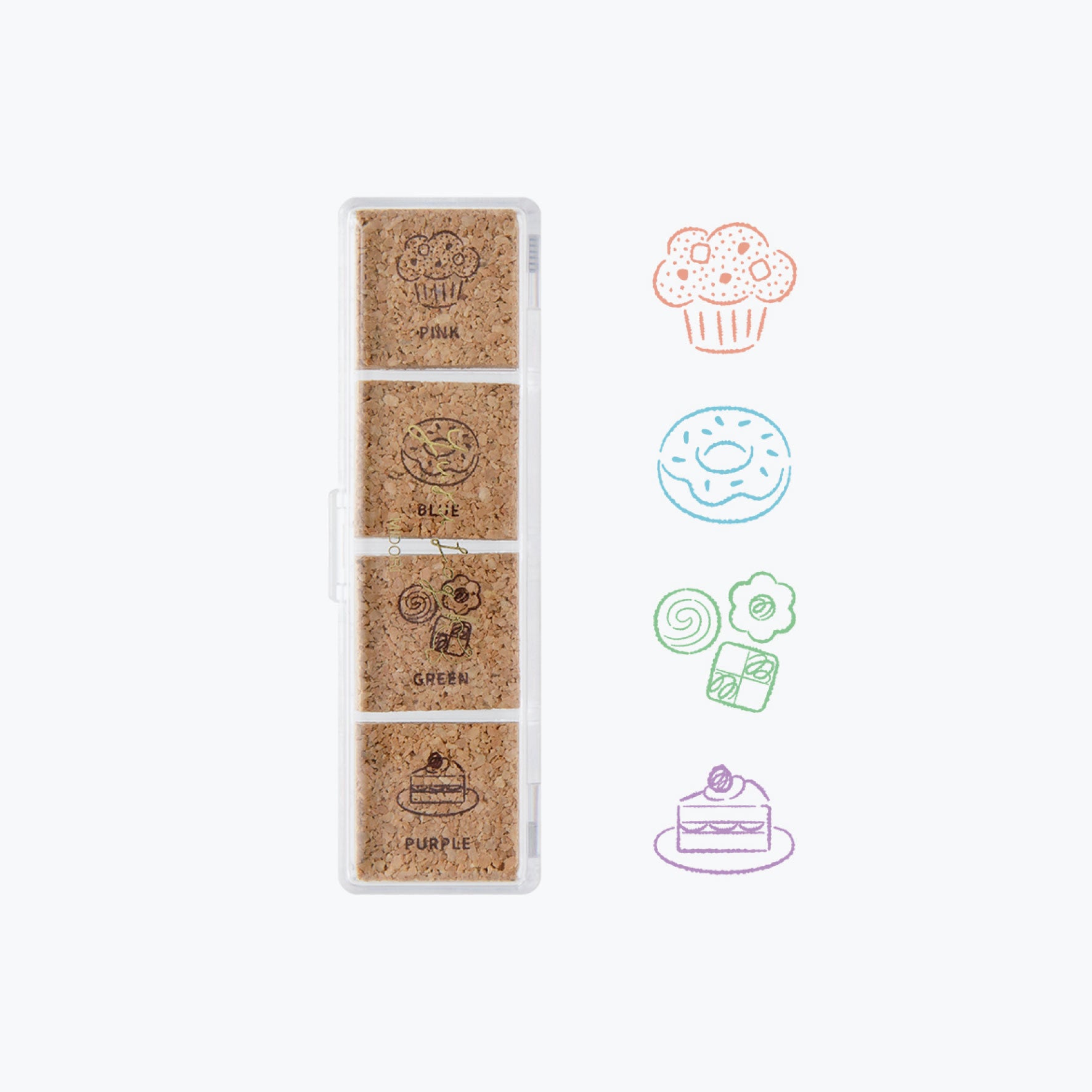 Midori - Stamp - Yuru Log - Pre-Inked - Sweets