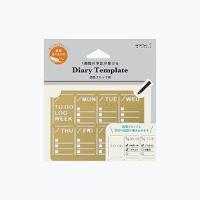 Midori - Diary Template - Weekly Block