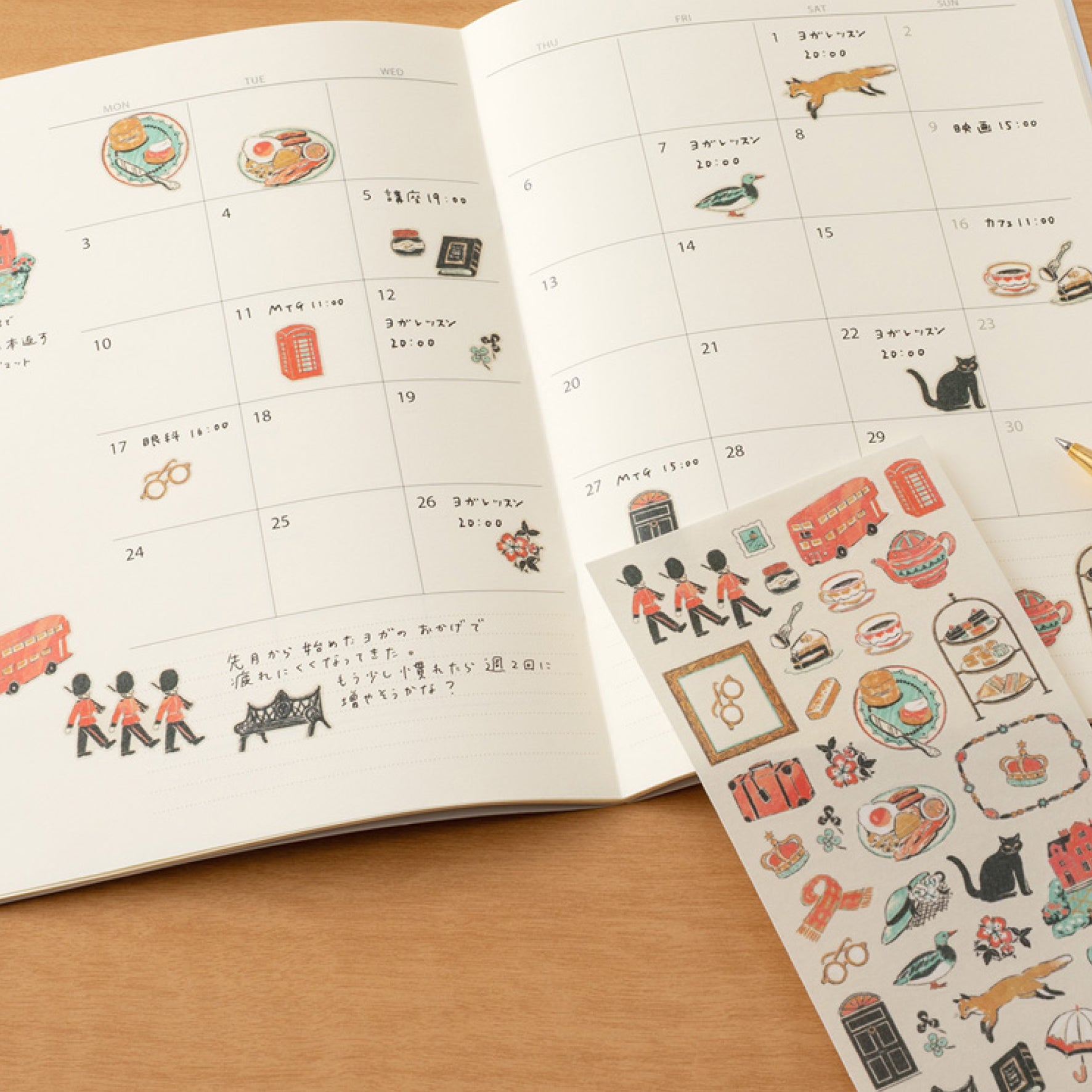 Midori - Planner Sticker - Sticker Collection - British Motifs