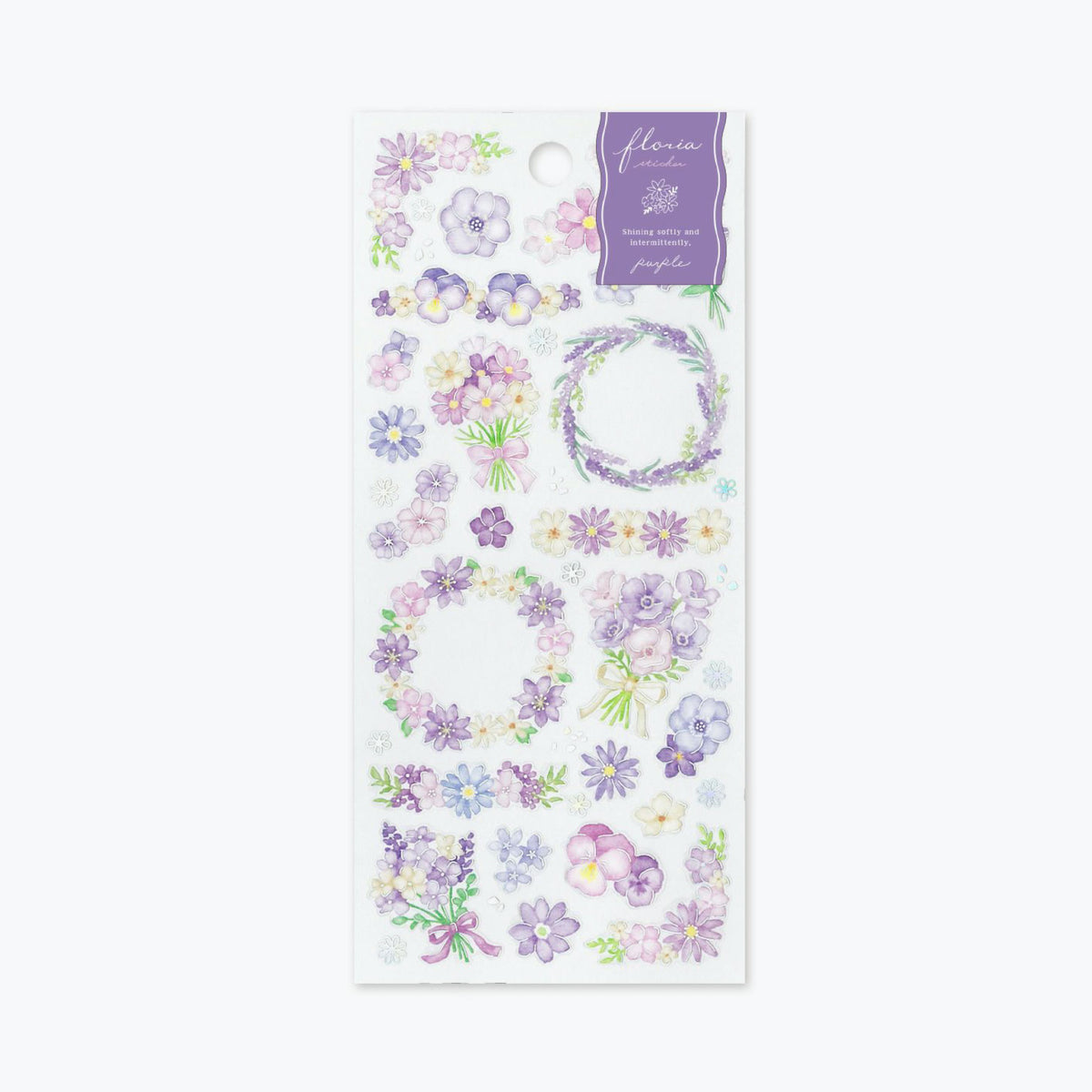 Mind Wave - Planner Sticker - Floria - Purple