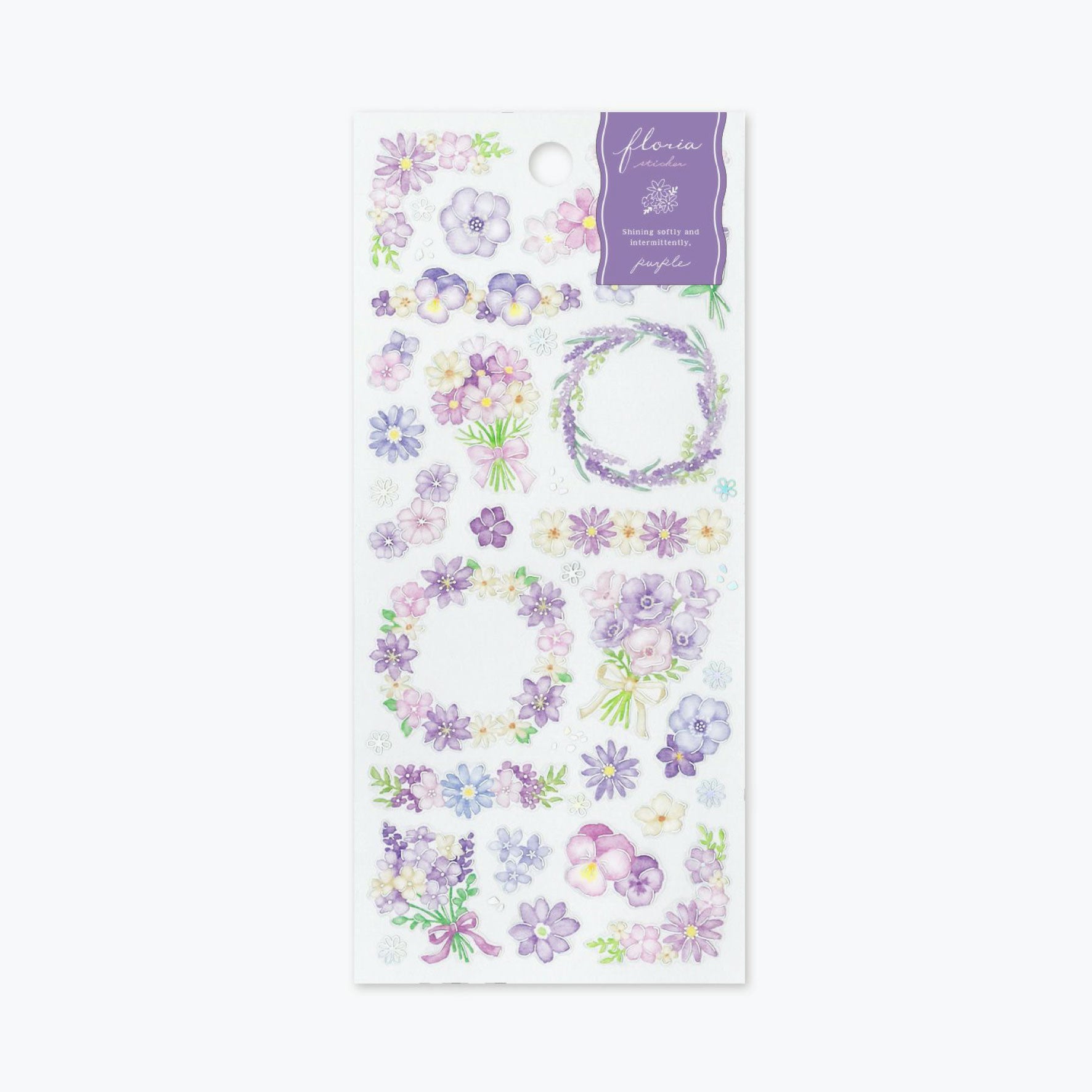 Mind Wave - Planner Sticker - Floria - Purple