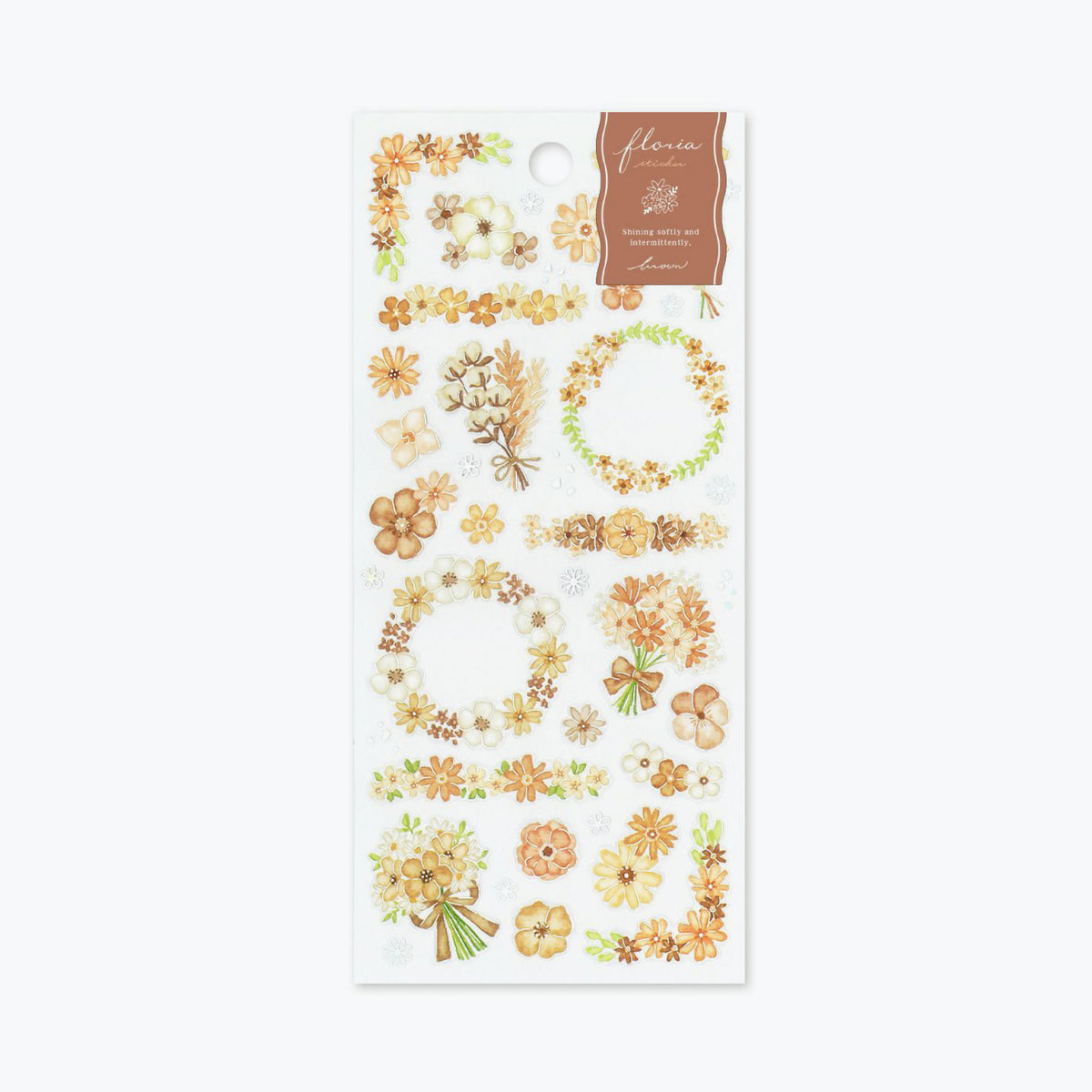 Mind Wave - Planner Sticker - Floria - Brown