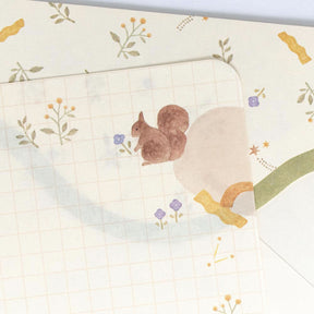 NB Japan - Letter Set - Awairo - Squirrel & Fox