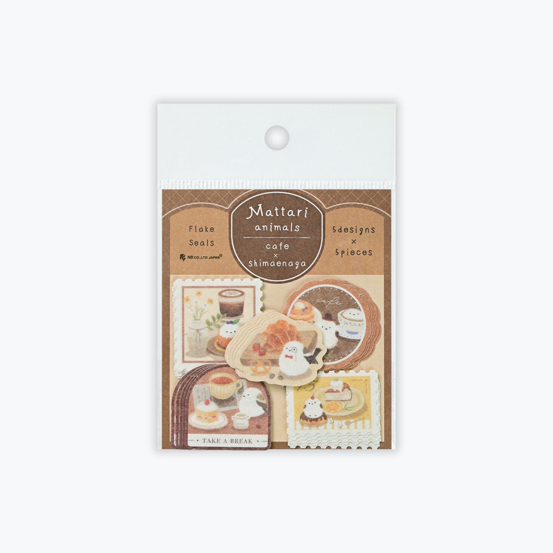 NB Japan - Planner Sticker - Flake Seal - Mattari Animals - Shimaenaga