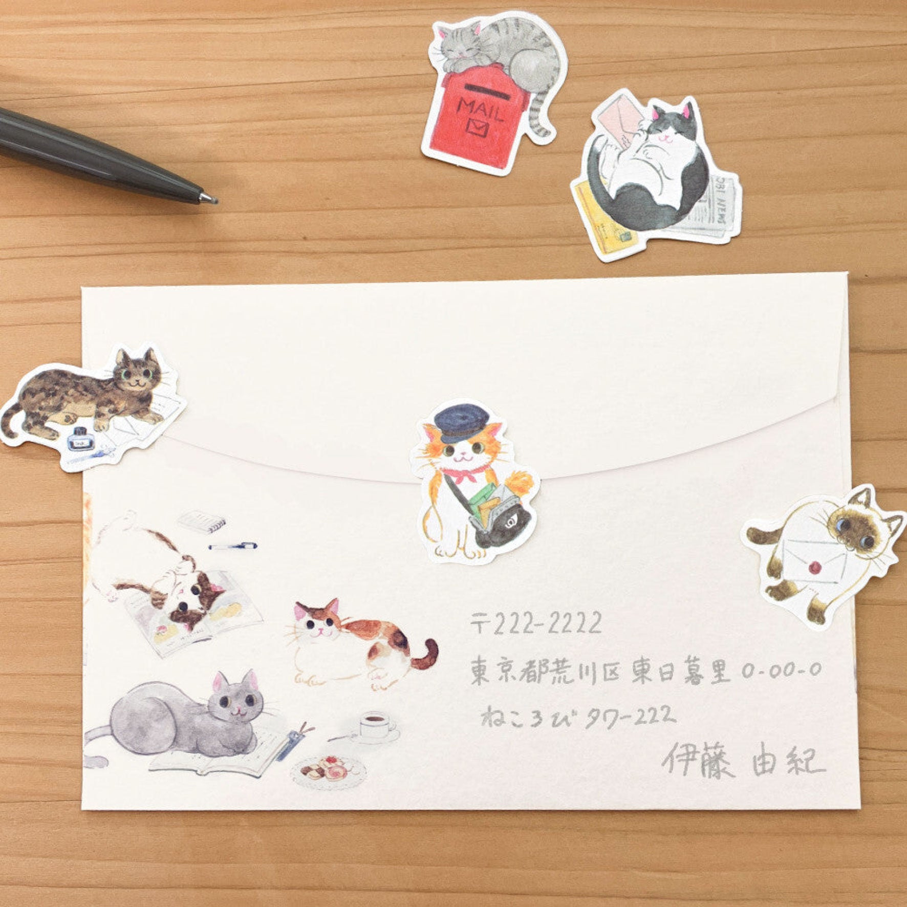NB Japan - Planner Sticker - Flake Seal - Nekorobi - Letters