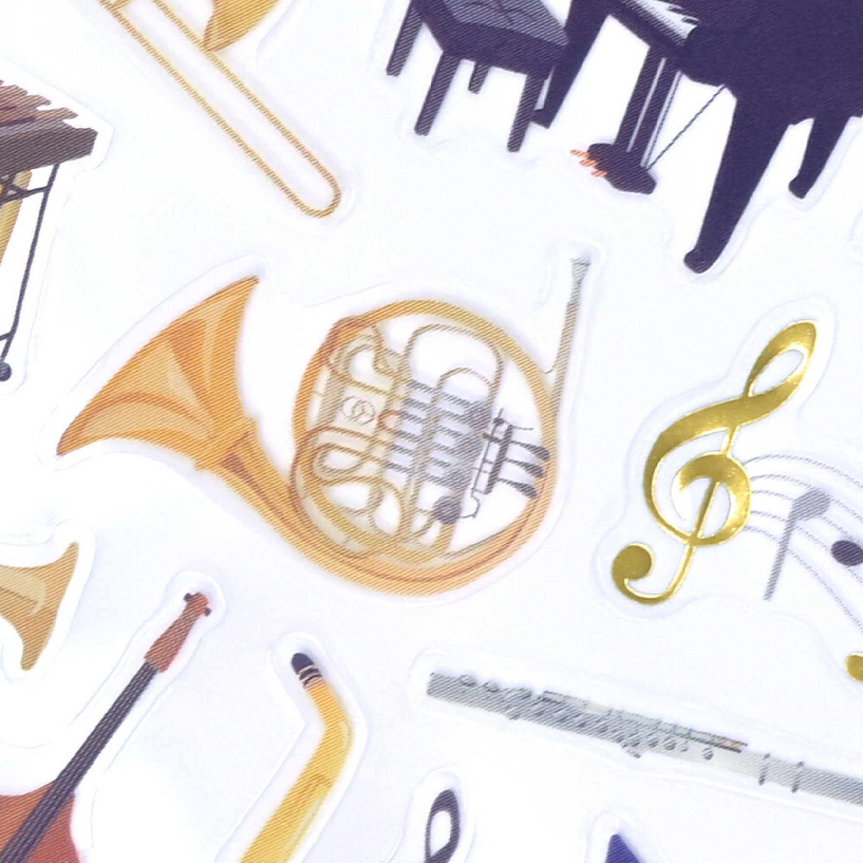 NB Japan - Planner Sticker - Gold Foil - Musical Instrument