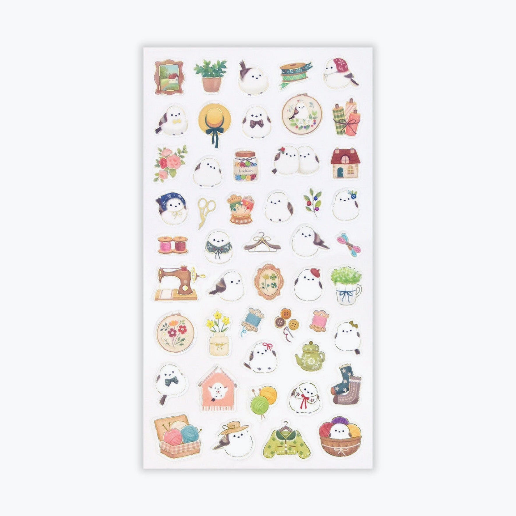 NB Japan - Planner Sticker - Mattari Animals Relaxing - Shimaenaga x Sewing