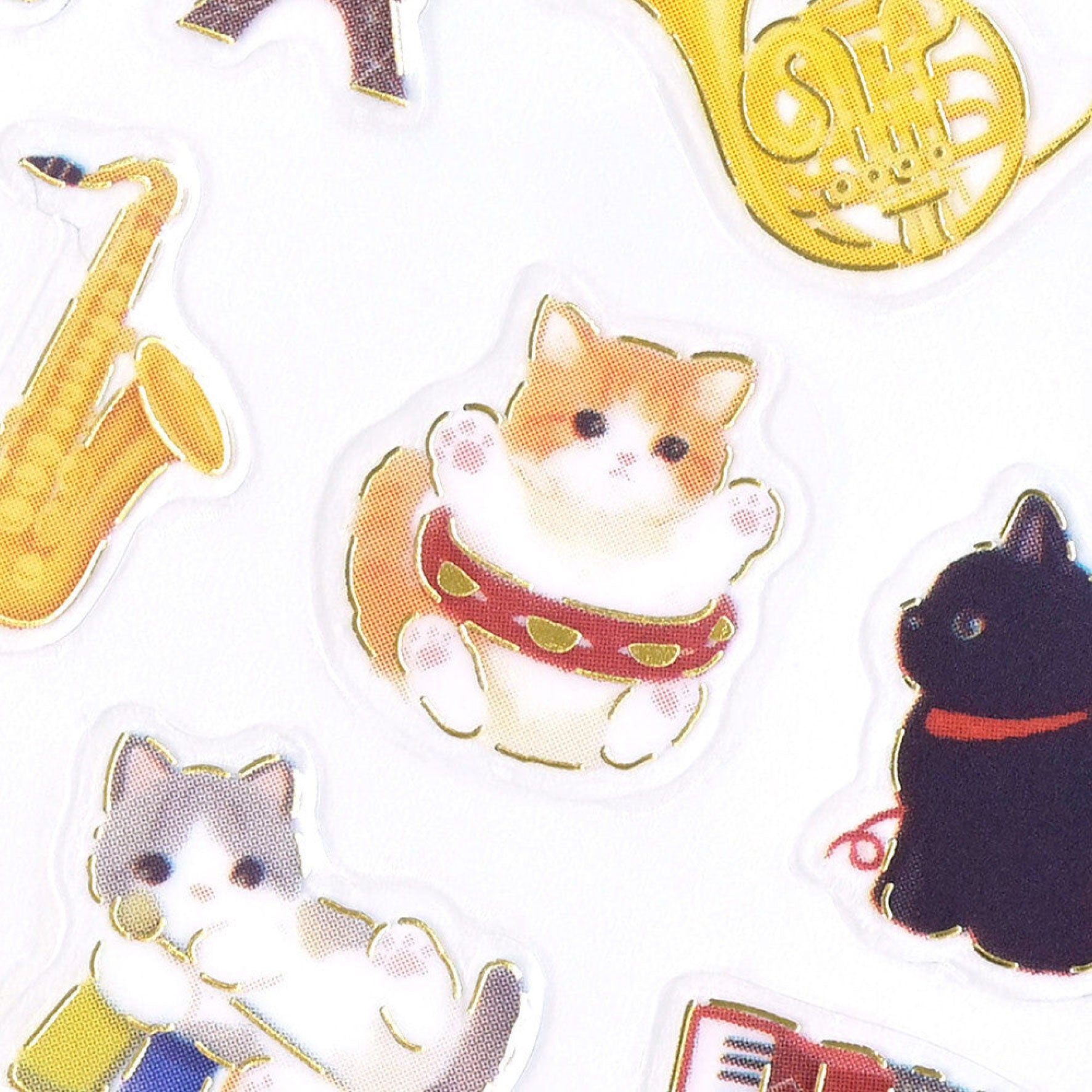 NB Japan - Planner Sticker - Mattari Animals Relaxing - Kitten x Music