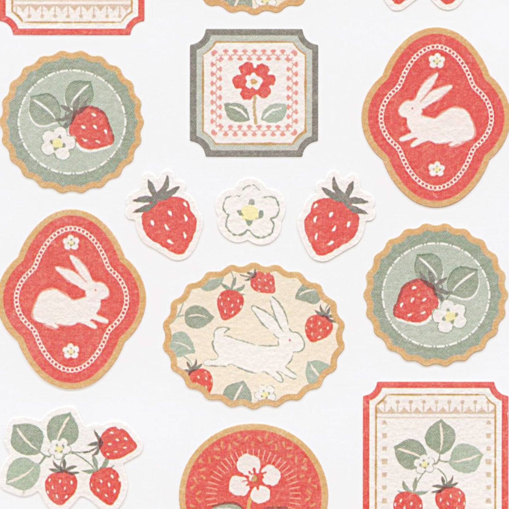 NB Japan - Planner Sticker - Wanowa - Strawberry Rabbit
