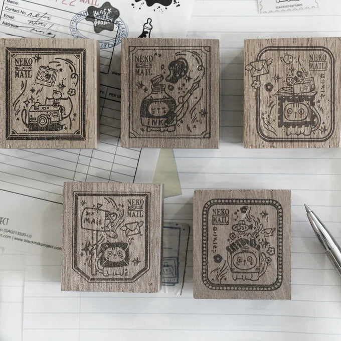 Black Milk Project - Stamp - Neko Mail (Ink)(L)
