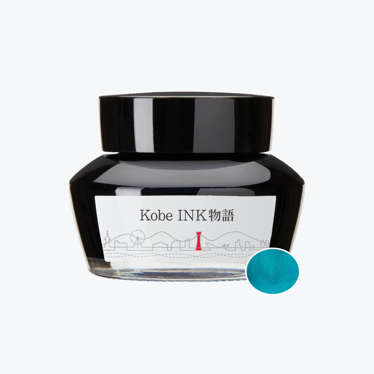 Nagasawa - Fountain Pen Ink - Kobe INK Special - California Teal Blue