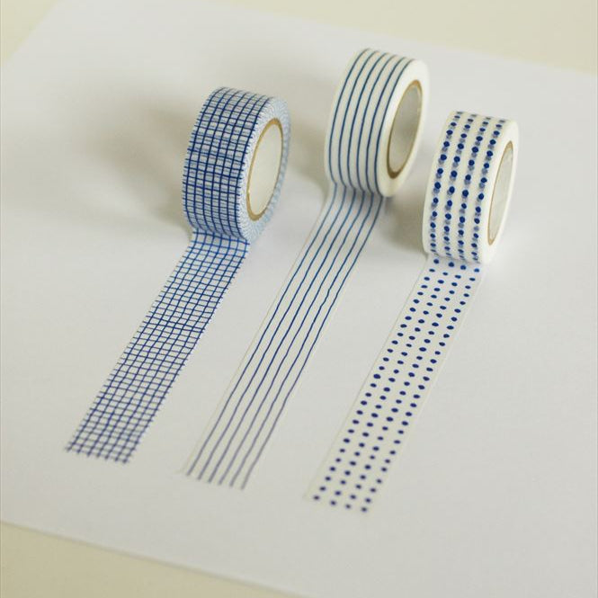 Classiky - Washi Tape - Mitsou (Stripe, Blue)
