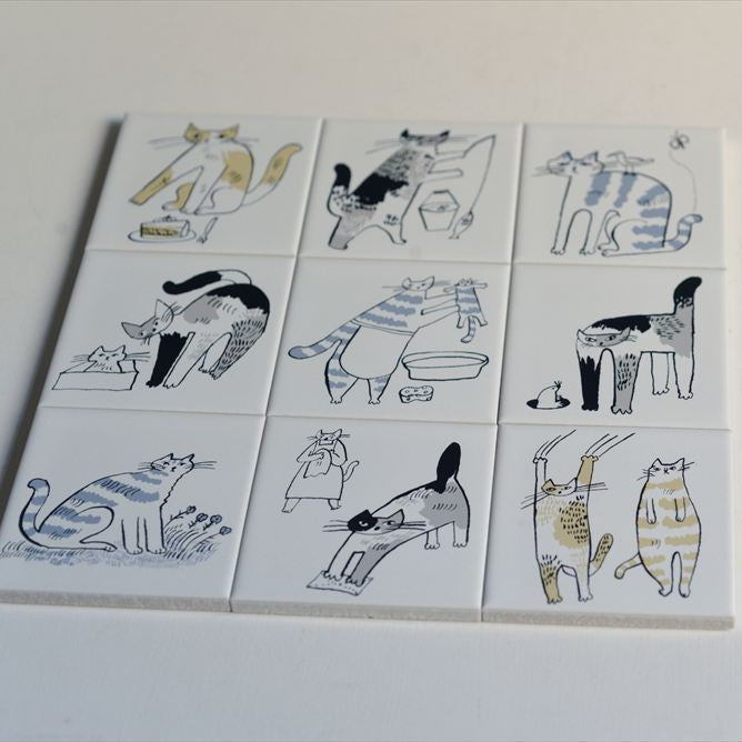 Classiky - Tiger Cat Bonbon Printed Tile 06