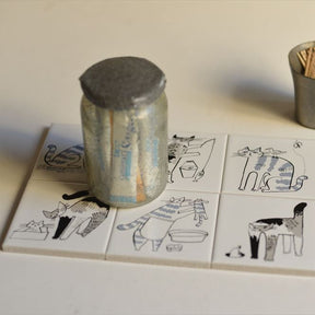 Classiky - Tiger Cat Bonbon Printed Tile 02