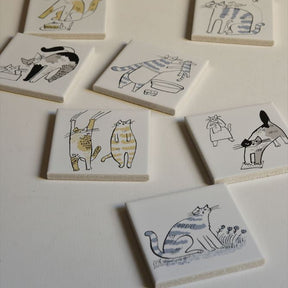 Classiky - Tiger Cat Bonbon Printed Tile 03