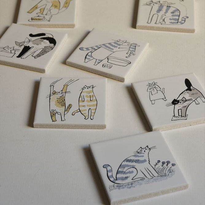 Classiky - Tiger Cat Bonbon Printed Tile 03