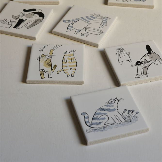 Classiky - Tiger Cat Bonbon Printed Tile 05