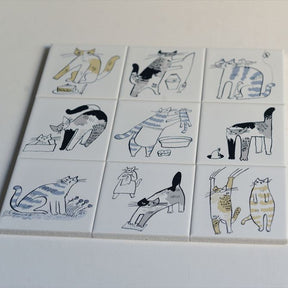 Classiky - Tiger Cat Bonbon Printed Tile 05