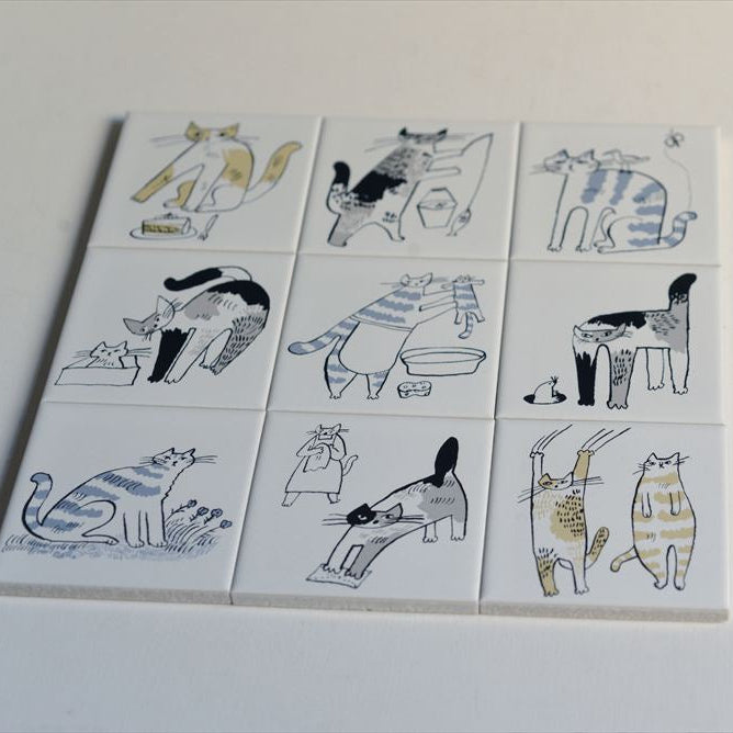 Classiky - Tiger Cat Bonbon Printed Tile 04