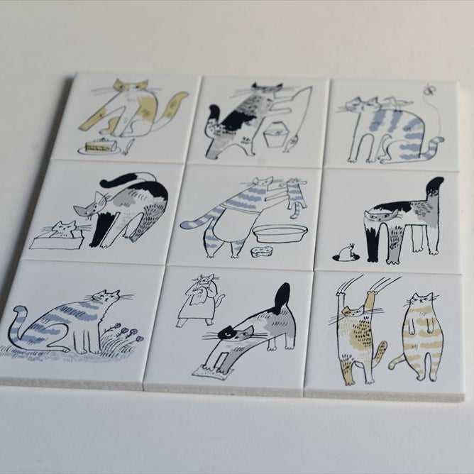 Classiky - Tiger Cat Bonbon Printed Tile 09