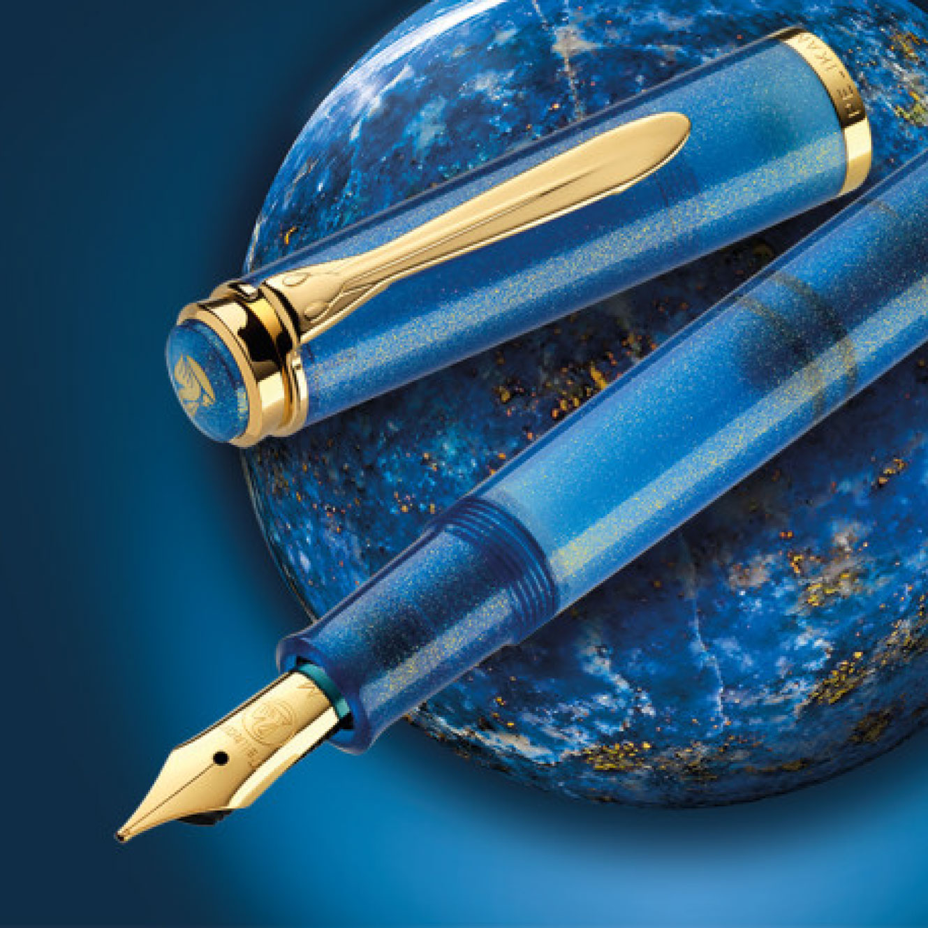 Pelikan - Fountain Pen - Classic M200 - Golden Lapis <Outgoing>