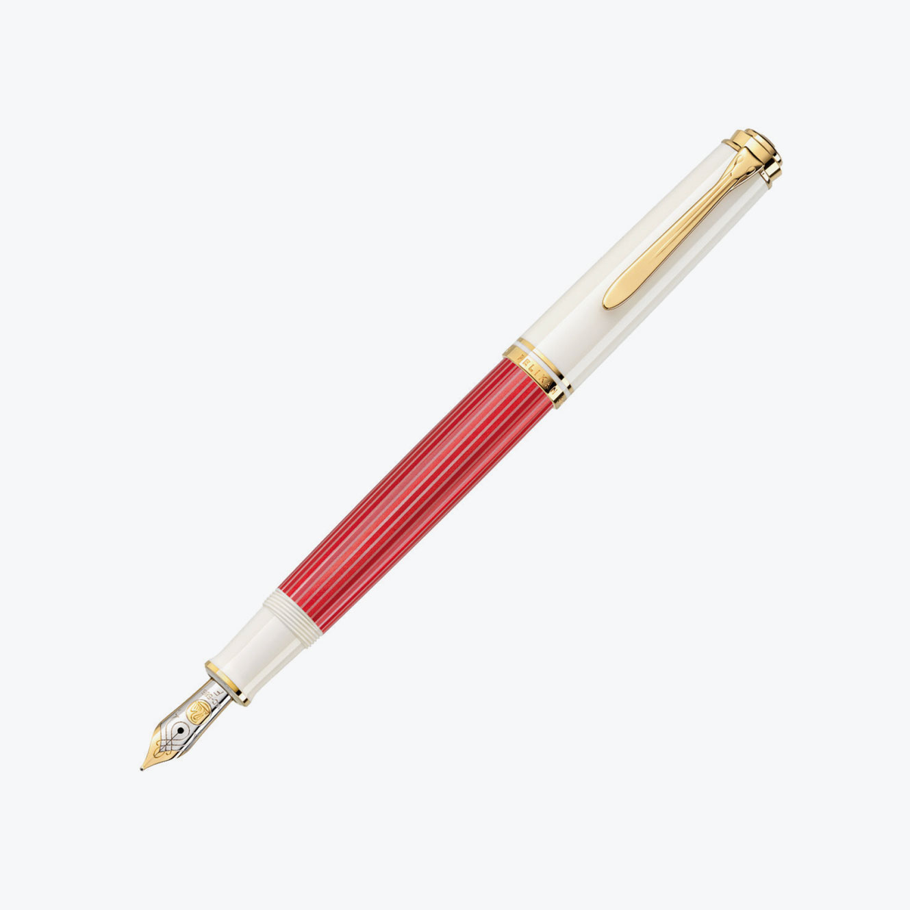 Pelikan - Souverän M600 Fountain Pen - Red-White