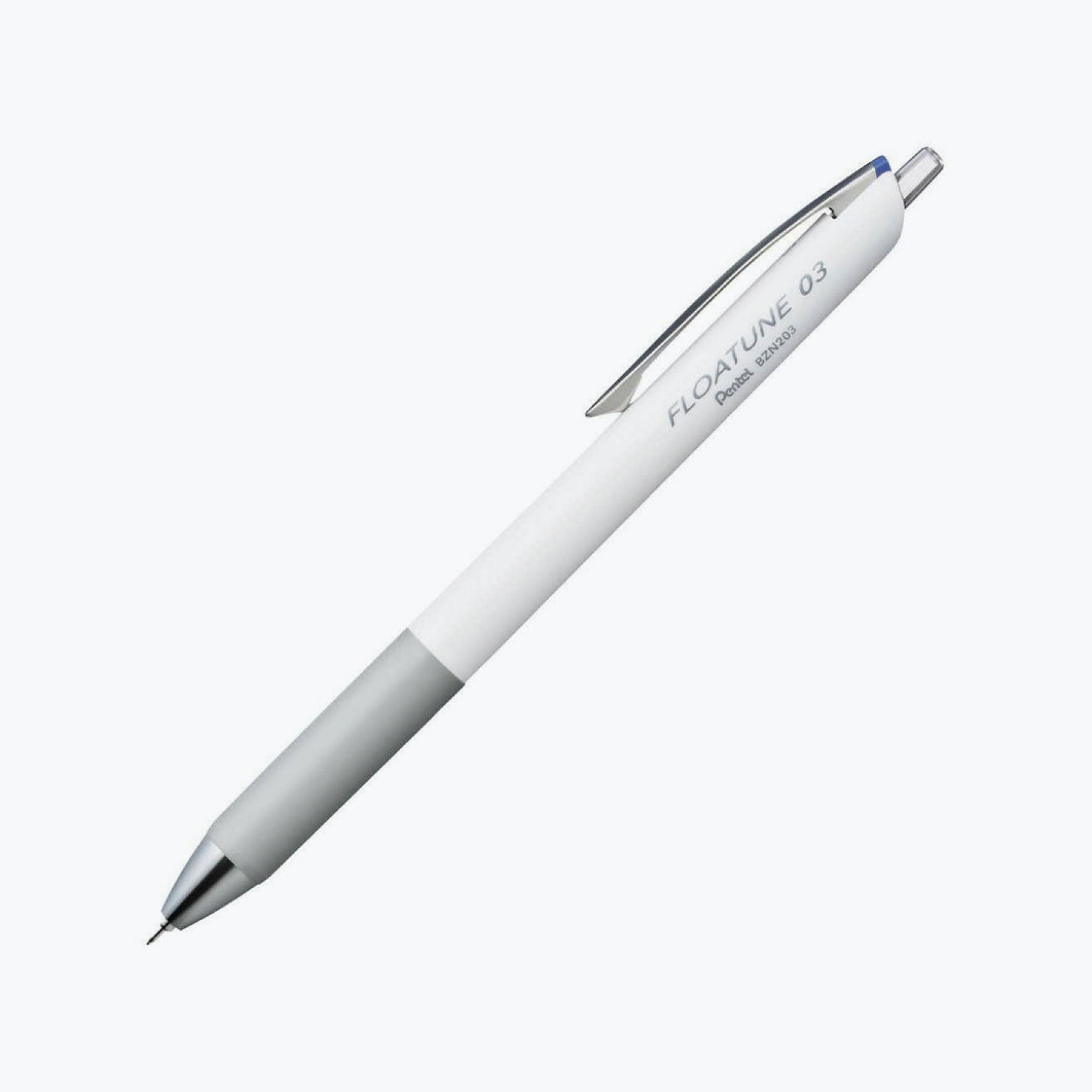 White Ink Ballpoint Pentel | Floatune Ballpoint Pen White (Blue Ink) - Bookbinders Design