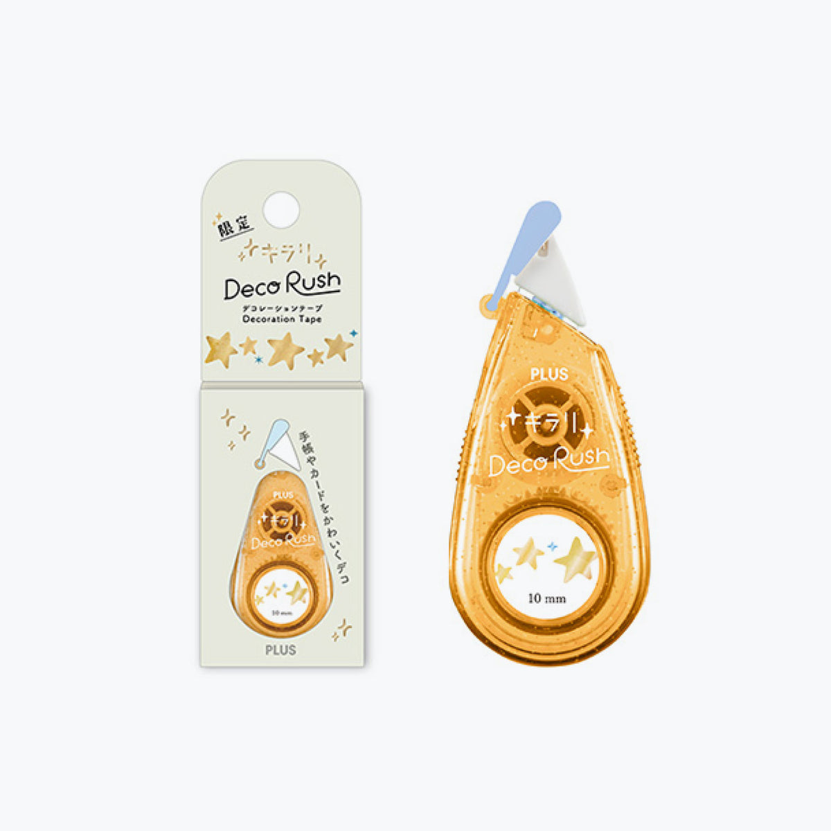 Plus - Washi Tape - Deco Rush - Kirari - 10mm - Stars