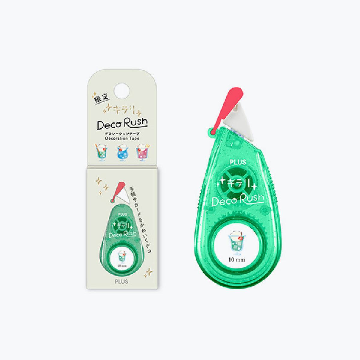 Plus - Washi Tape - Deco Rush - Kirari - 10mm - Cream Soda