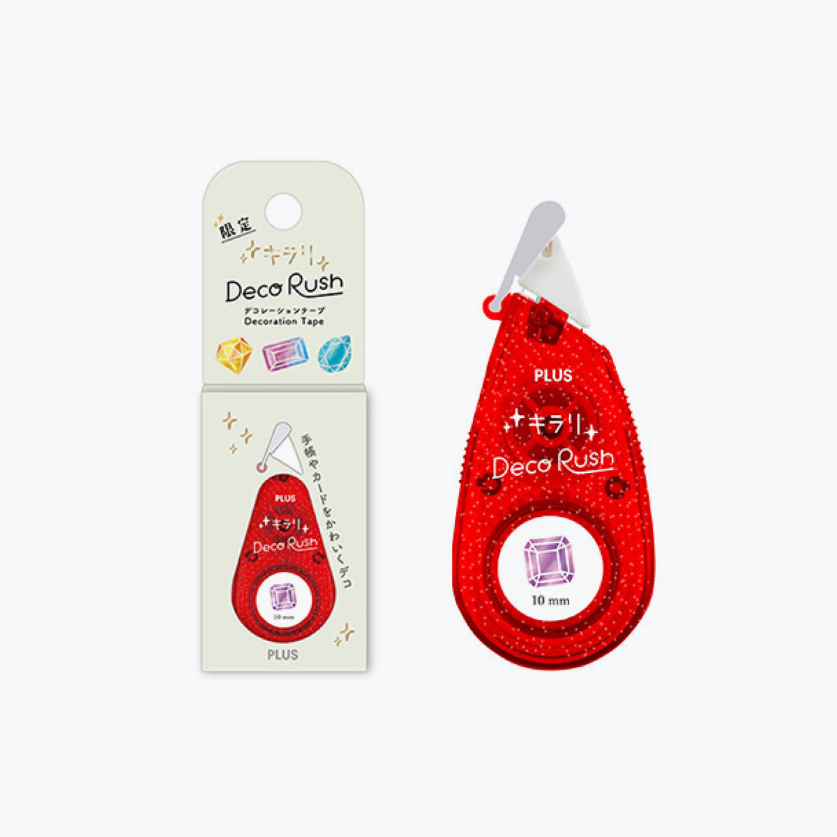 Plus - Washi Tape - Deco Rush - Kirari - 10mm - Jewels